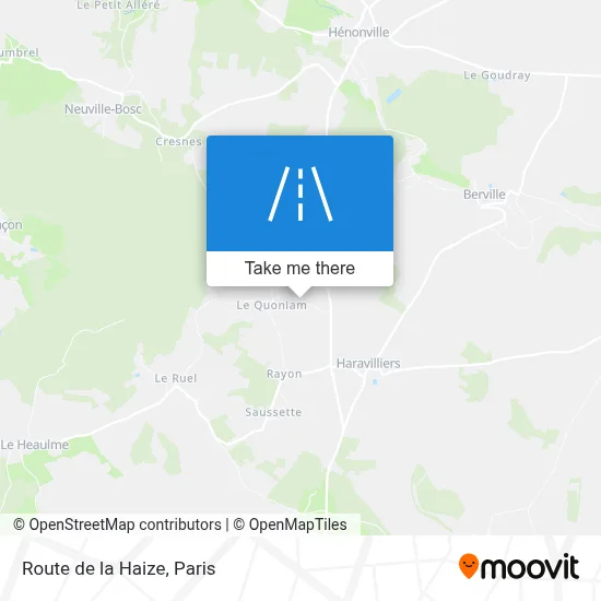 Route de la Haize map