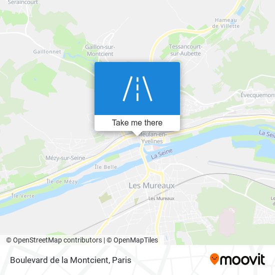 Mapa Boulevard de la Montcient