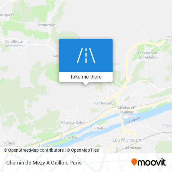 Mapa Chemin de Mézy À Gaillon