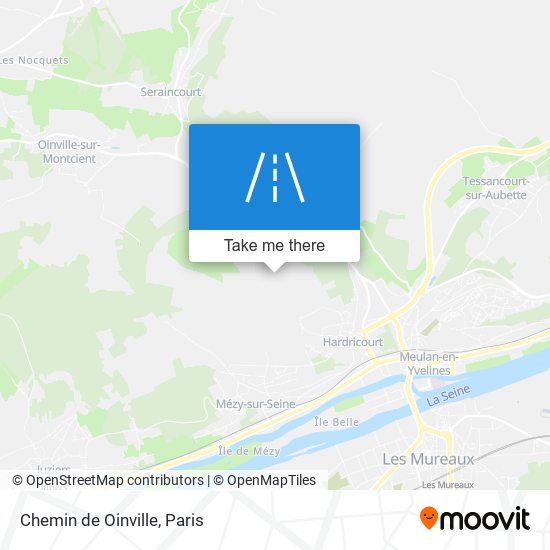 Mapa Chemin de Oinville