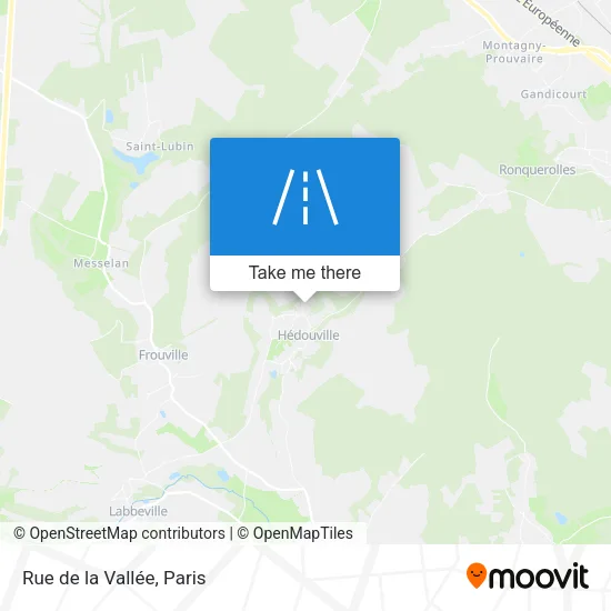 Mapa Rue de la Vallée