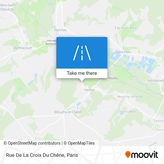 Rue De La Croix Du Chêne map