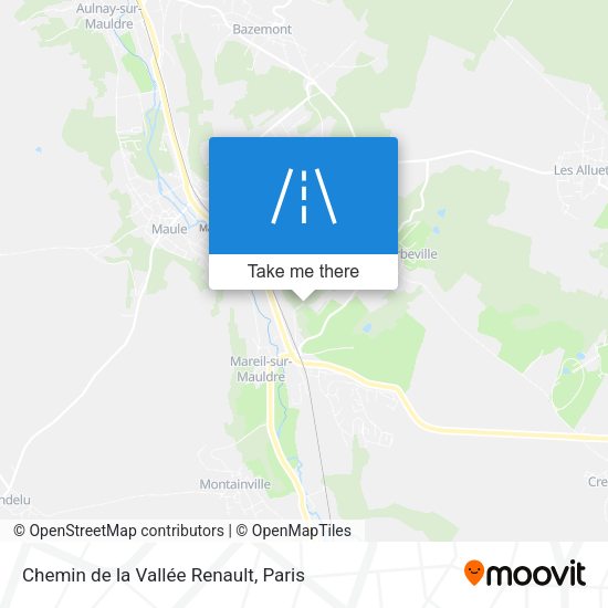 Chemin de la Vallée Renault map