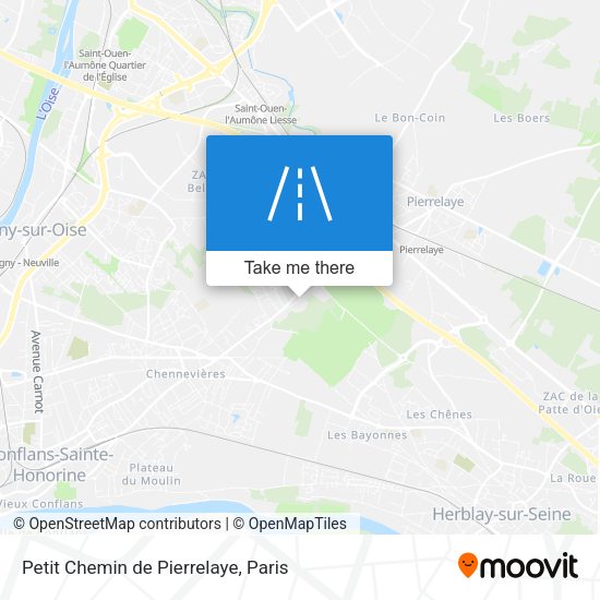 Petit Chemin de Pierrelaye map