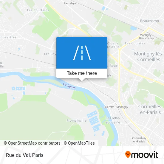 Mapa Rue du Val