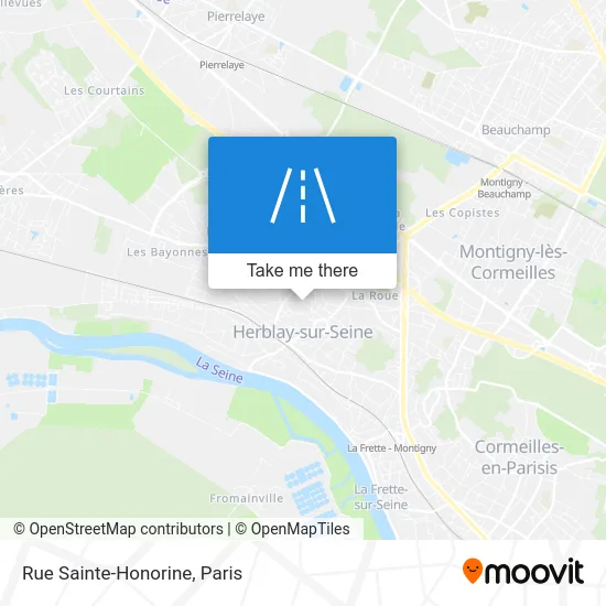Rue Sainte-Honorine map