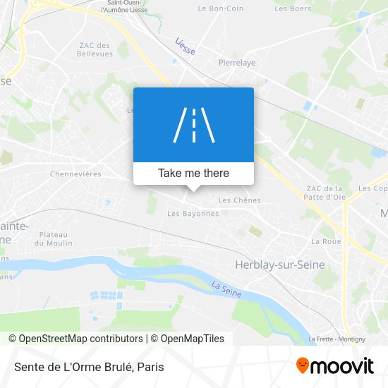 Sente de L'Orme Brulé map
