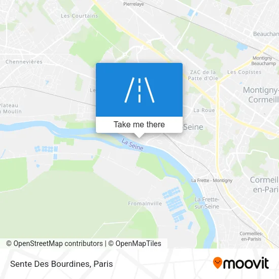 Sente Des Bourdines map