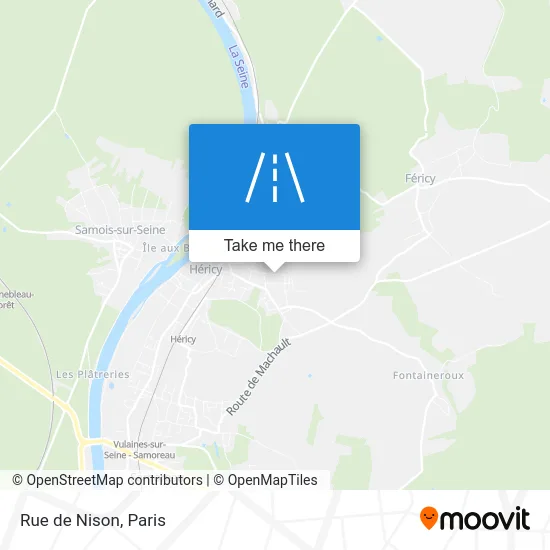 Mapa Rue de Nison