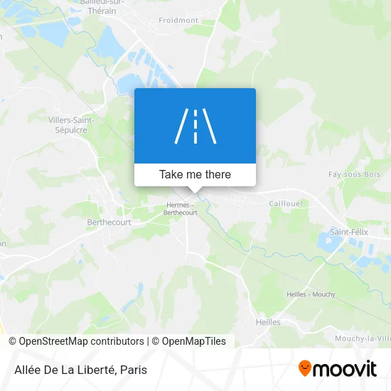 Mapa Allée De La Liberté