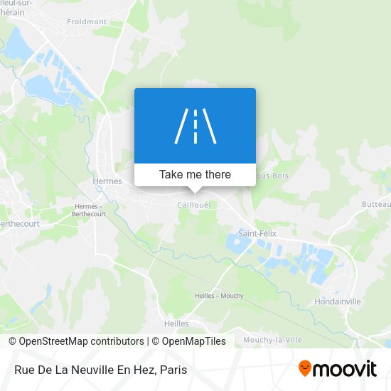 Rue De La Neuville En Hez map