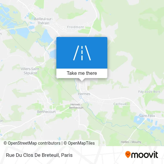 Rue Du Clos De Breteuil map