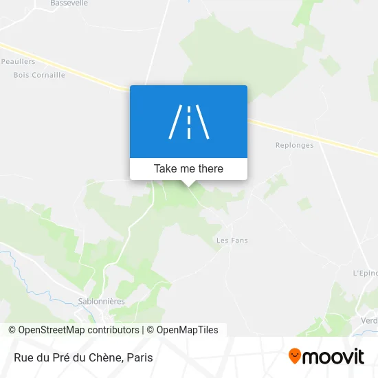 Rue du Pré du Chène map