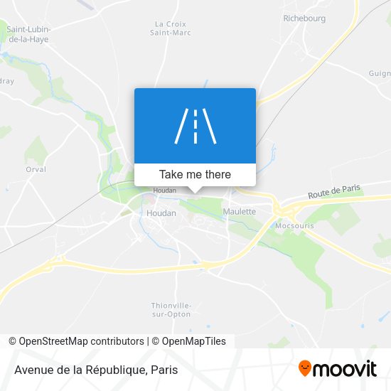 Avenue de la République map