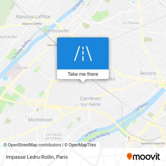 Impasse Ledru-Rollin map