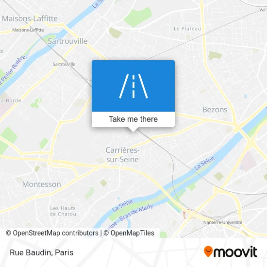 Rue Baudin map