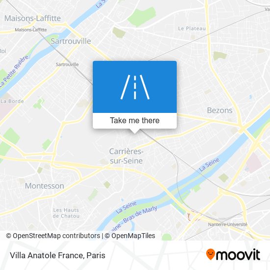 Villa Anatole France map