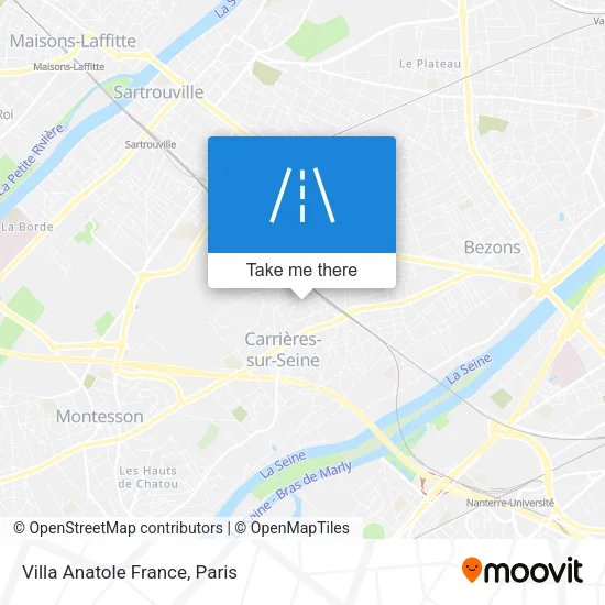 Villa Anatole France map