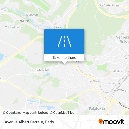 Mapa Avenue Albert Sarraut