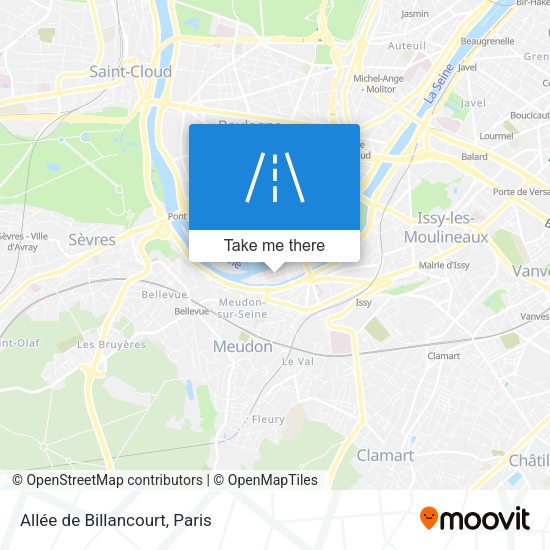 Allée de Billancourt map
