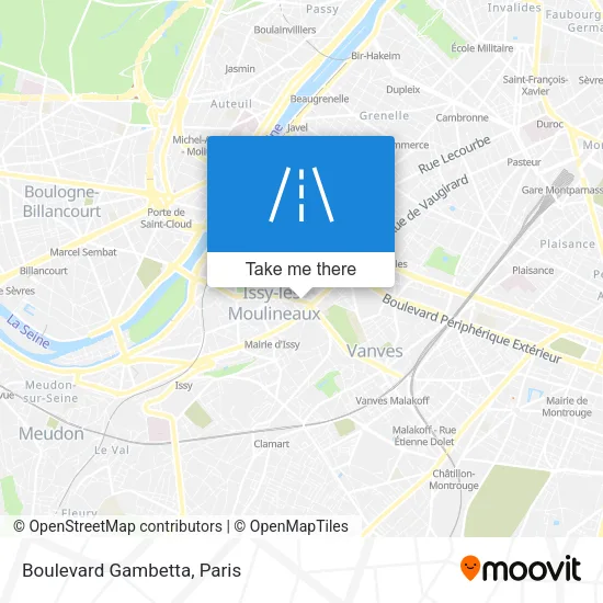 Boulevard Gambetta map