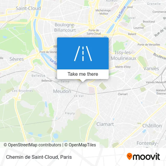 Chemin de Saint-Cloud map