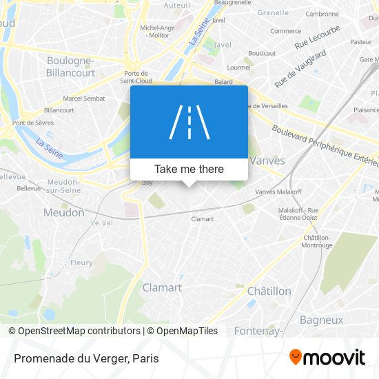 Promenade du Verger map