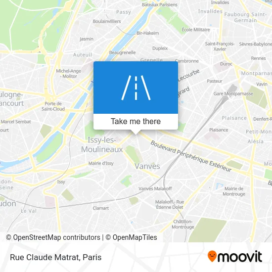 Rue Claude Matrat map