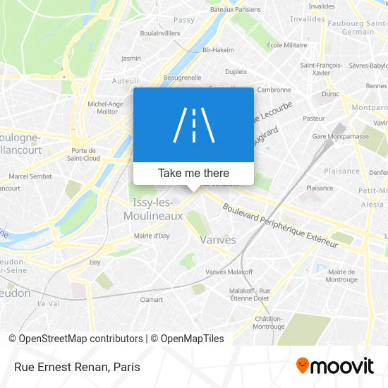 Rue Ernest Renan map
