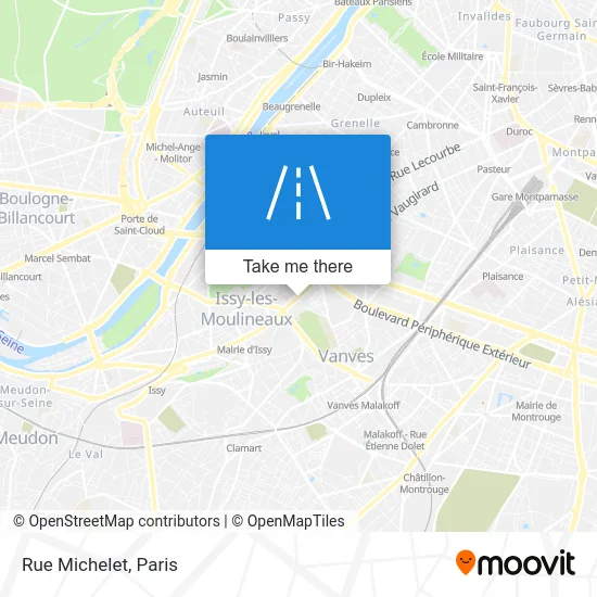 Rue Michelet map