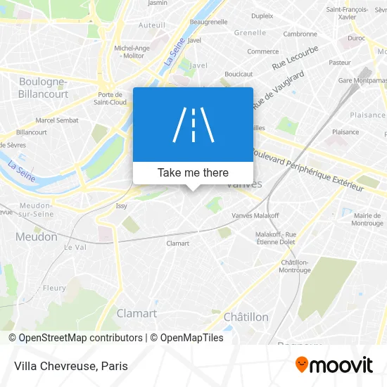 Villa Chevreuse map