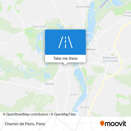 Chemin de Paris map