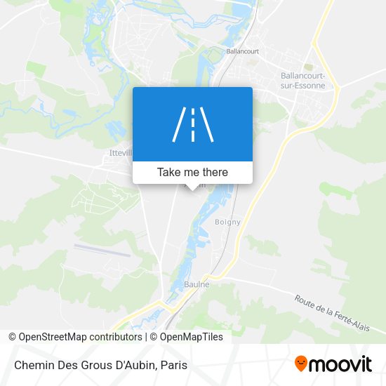 Chemin Des Grous D'Aubin map