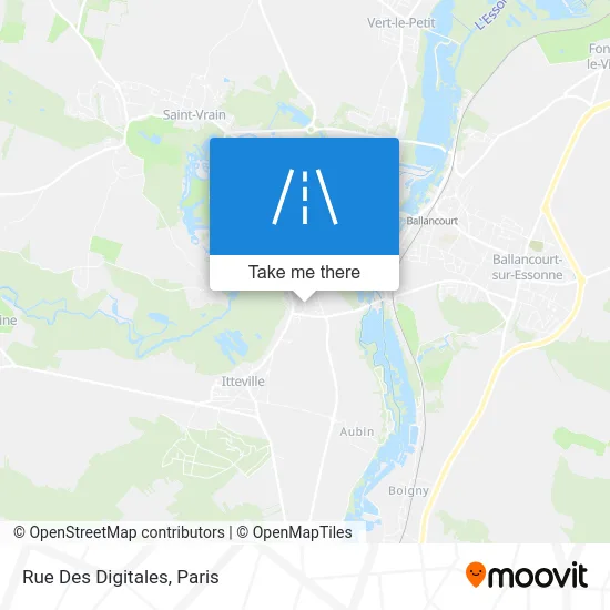 Rue Des Digitales map
