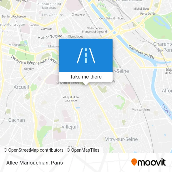 Allée Manouchian map