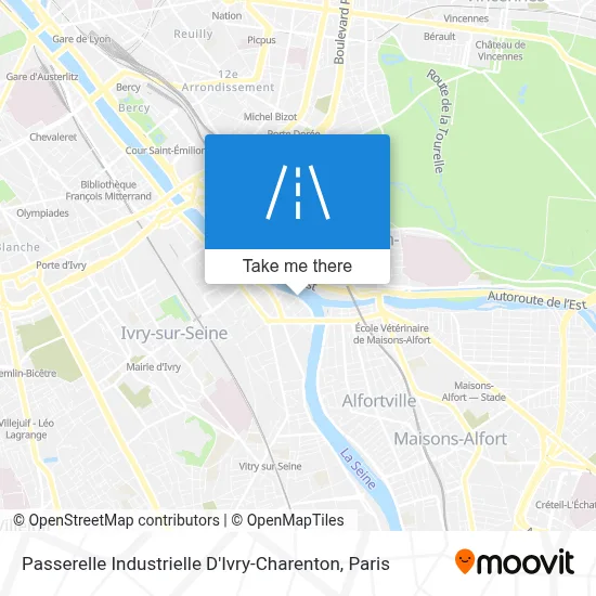 Passerelle Industrielle D'Ivry-Charenton map
