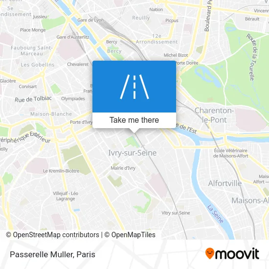 Passerelle Muller map