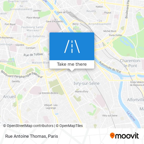 Rue Antoine Thomas map