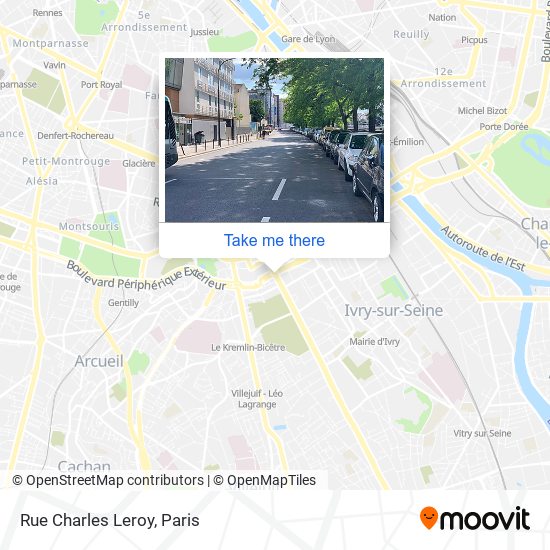 Mapa Rue Charles Leroy