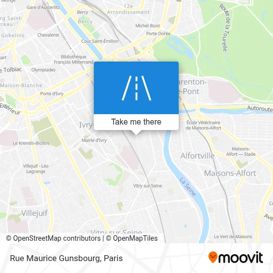 Rue Maurice Gunsbourg map