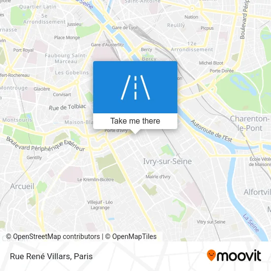 Rue René Villars map