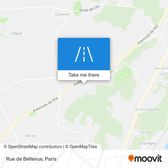 Rue de Bellevue map