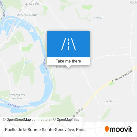 Ruelle de la Source Sainte-Geneviève map