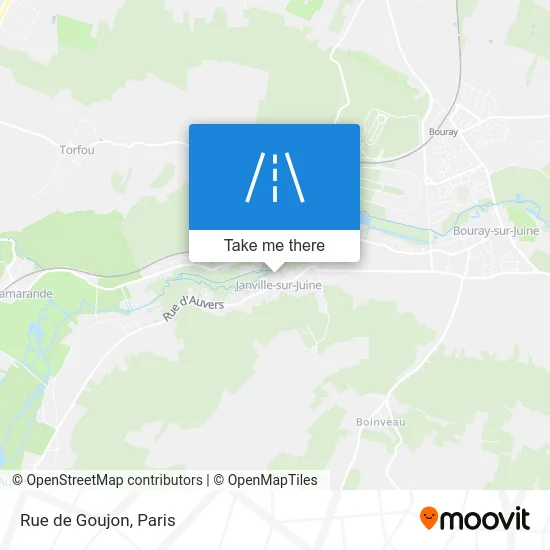 Mapa Rue de Goujon