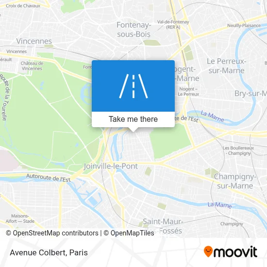 Avenue Colbert map