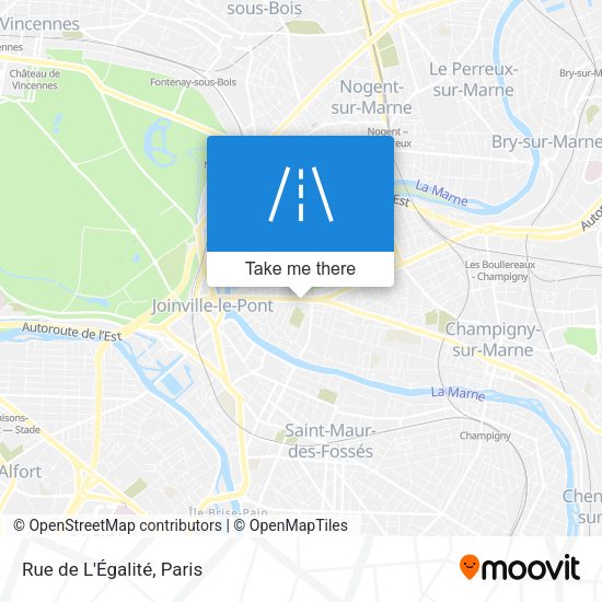 Rue de L'Égalité map