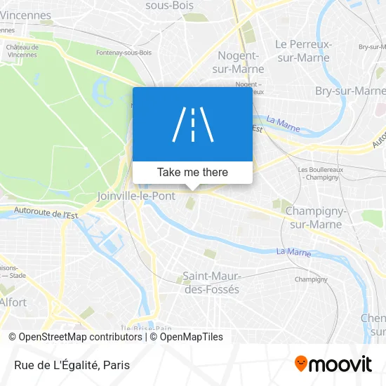 Rue de L'Égalité map
