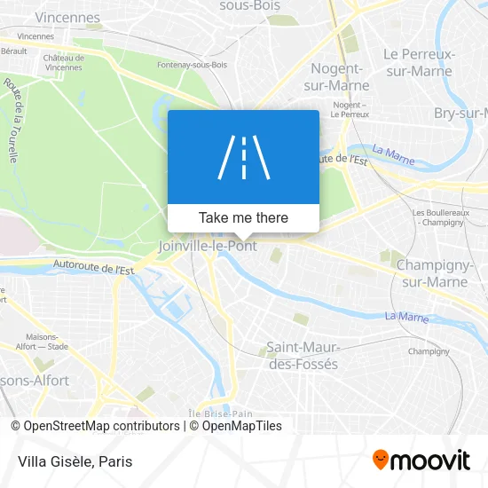 Villa Gisèle map