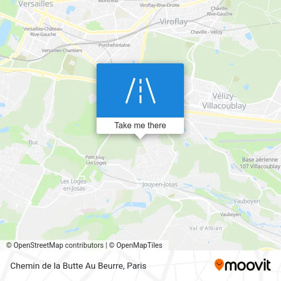Chemin de la Butte Au Beurre map