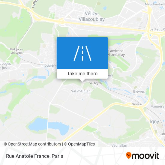 Mapa Rue Anatole France